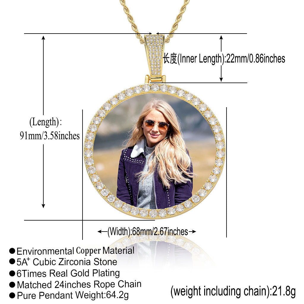 CircleI Memory Picture Pendant