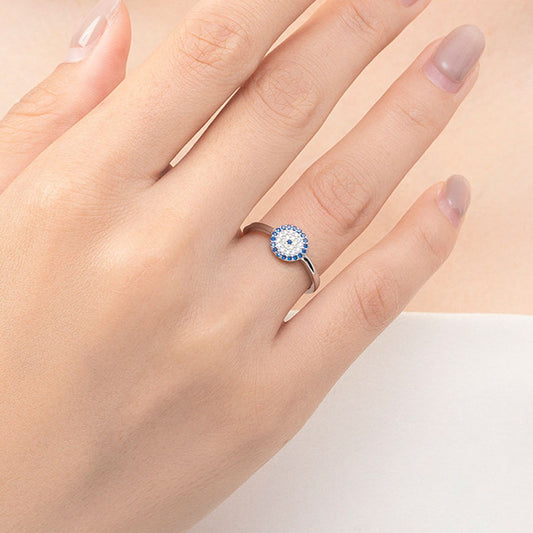 S925 Silver Devil's Eye Ring