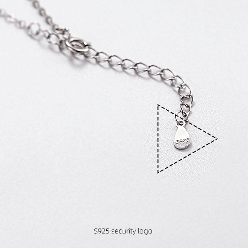 S925 Silver Number 5 Necklace