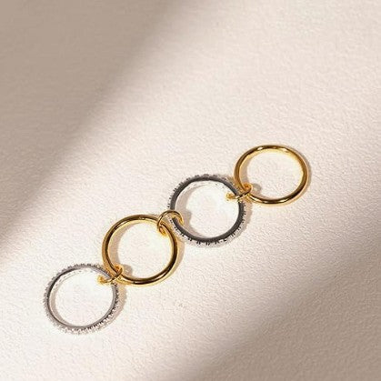 Stacked Copper Zirconia Ring