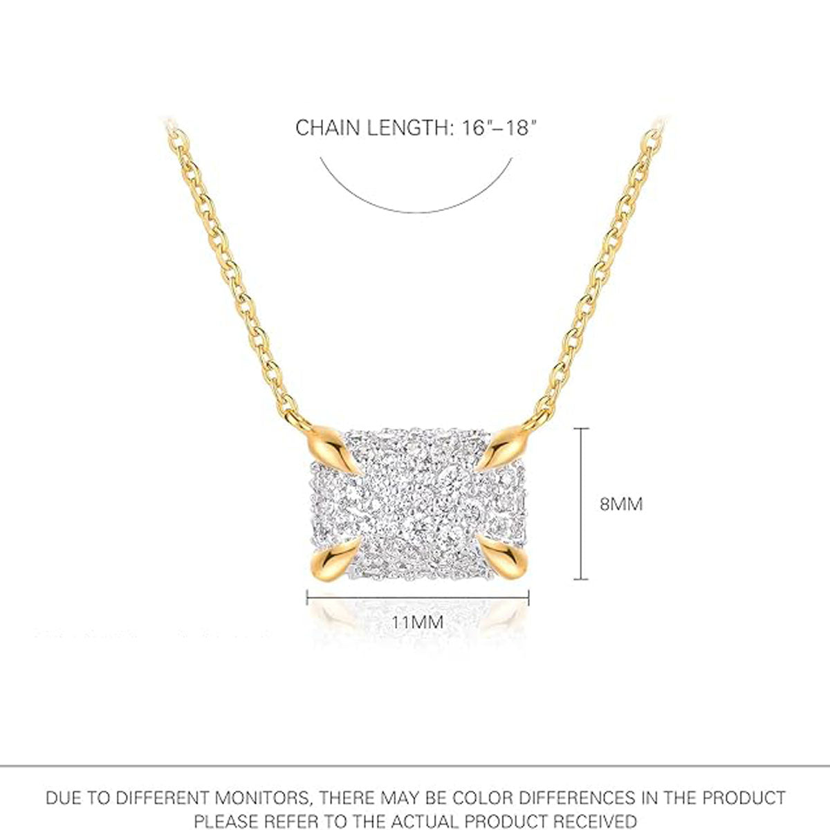 Shape Zirconia Necklace