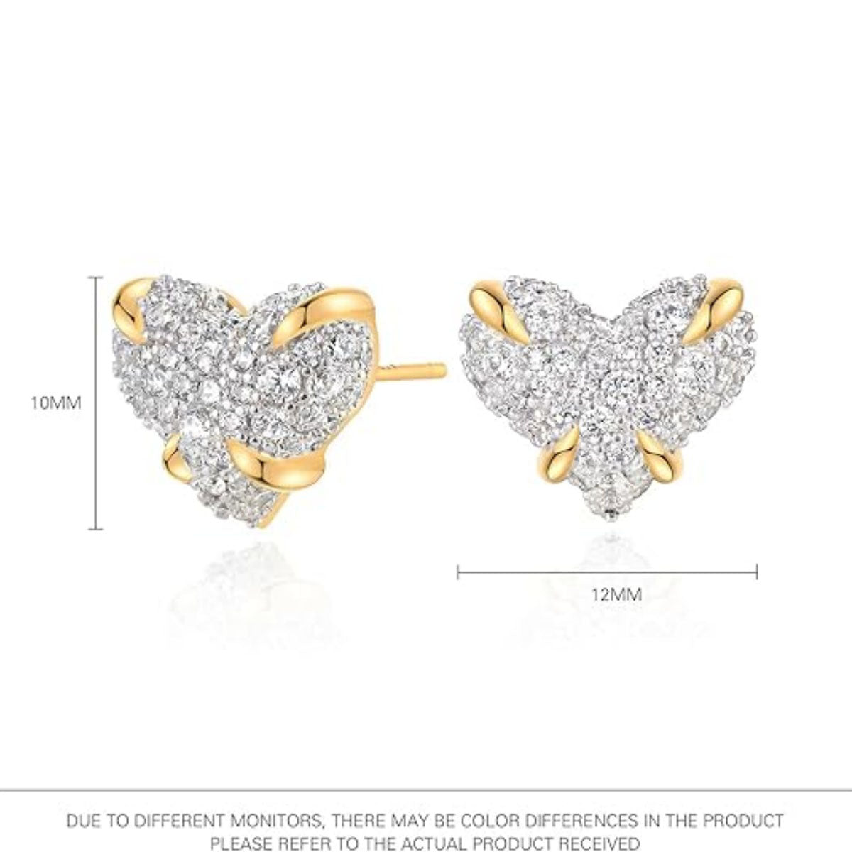 Shape Copper Zirconia Earrings