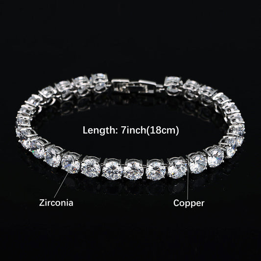 Colorful Zirconia Tennis Chain