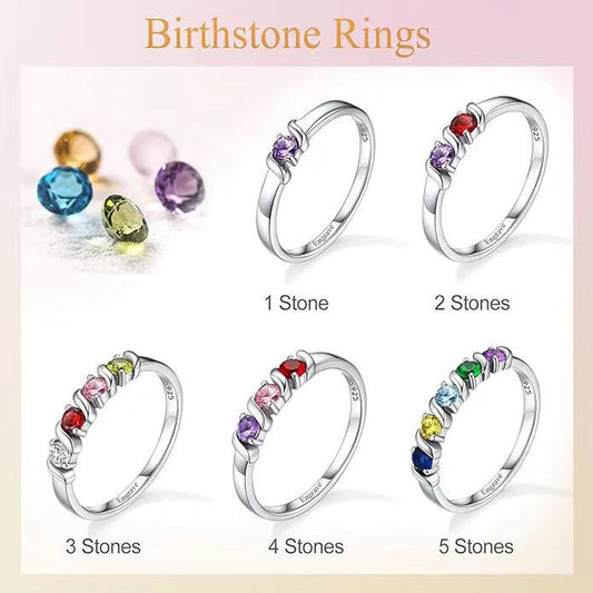 Customized Birthstone Rings