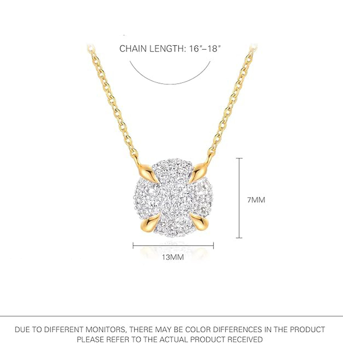 Shape Zirconia Necklace
