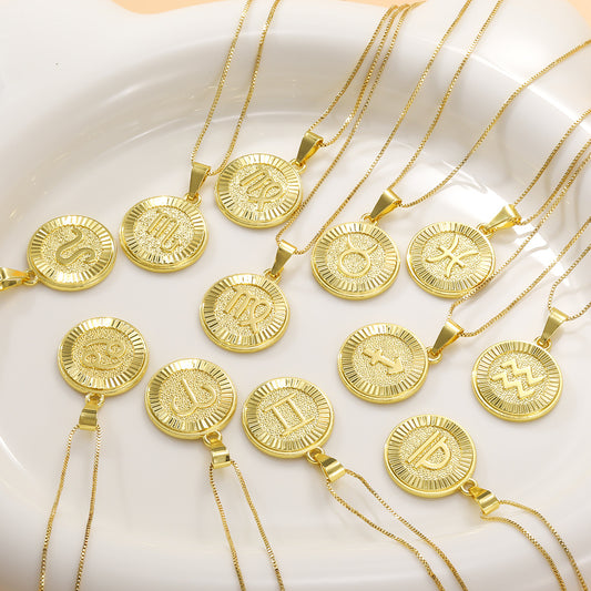Twelve-constellation Zodiac Necklace