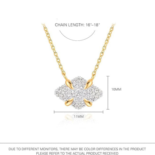 Shape Copper Zirconia Necklace