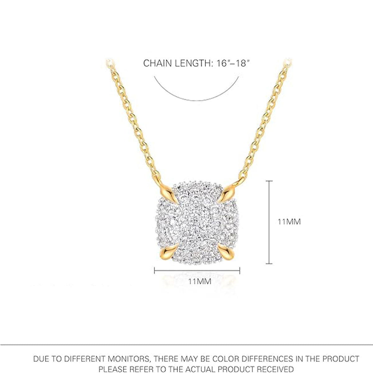 Shape Zirconia Necklace