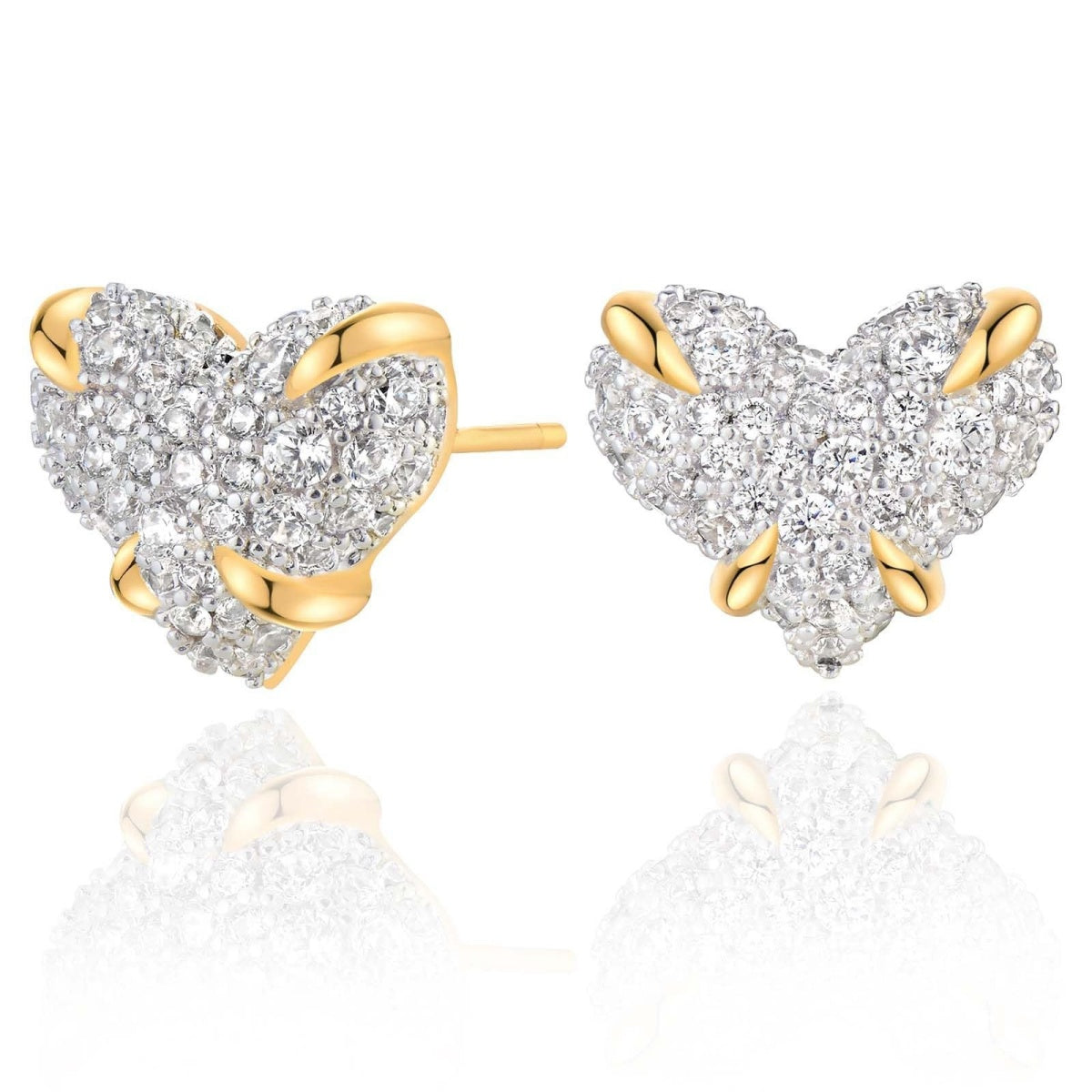 Shape Copper Zirconia Earrings