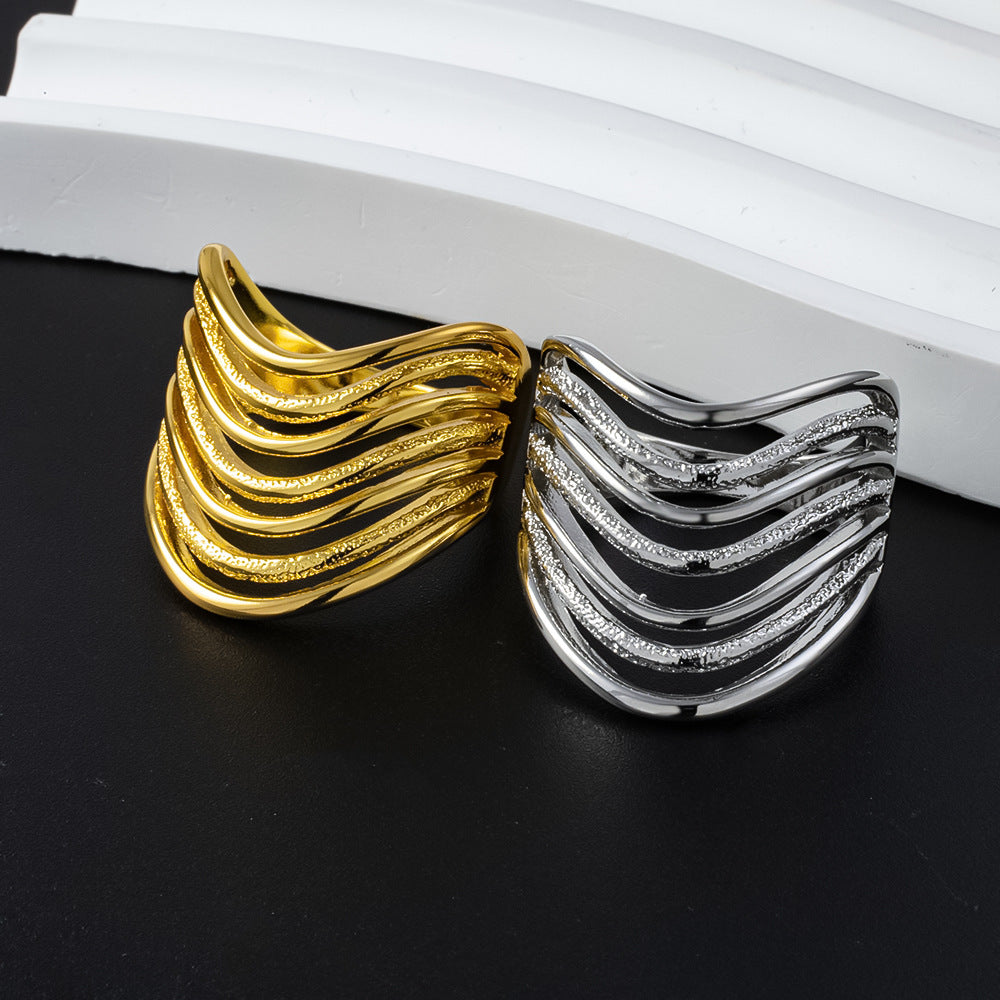 Bague multicouche S925