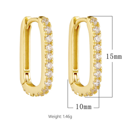 S925 Silver Hoop Earrings