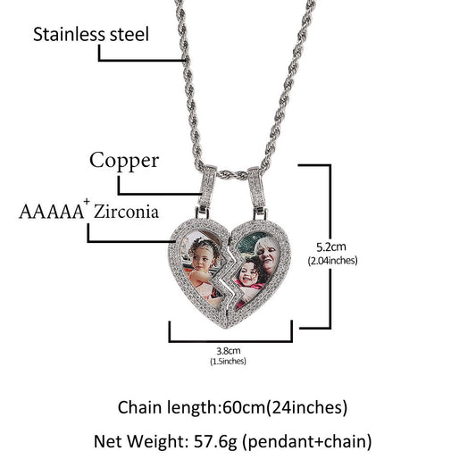 Heart Shape Picture Pendant