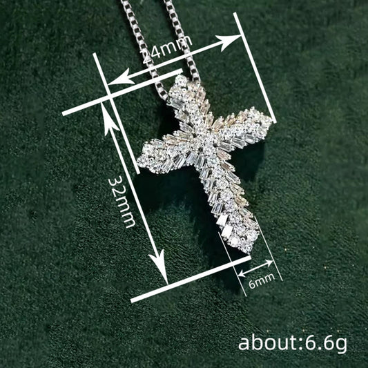 Cross Copper Zirconia Necklace