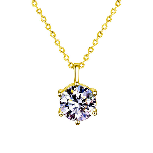 S925 silver moissanite necklace