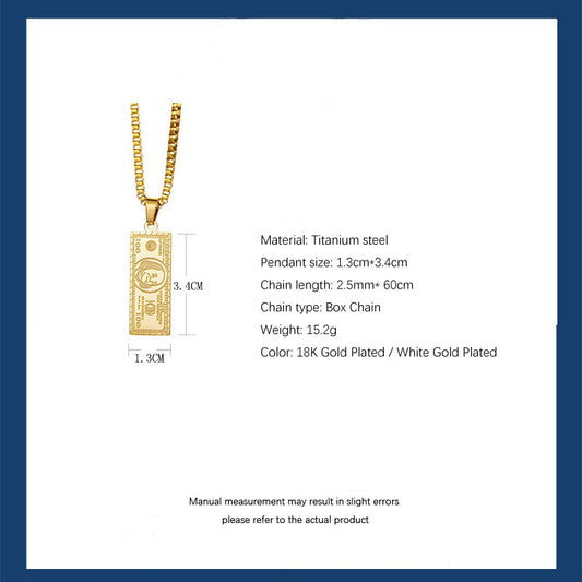 US Dollar Necklace