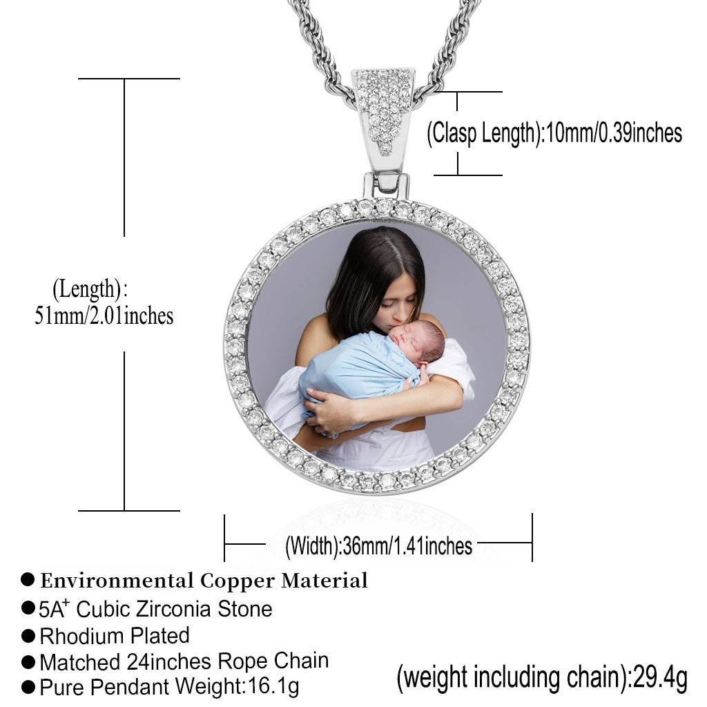 CircleI Memory Picture Pendant