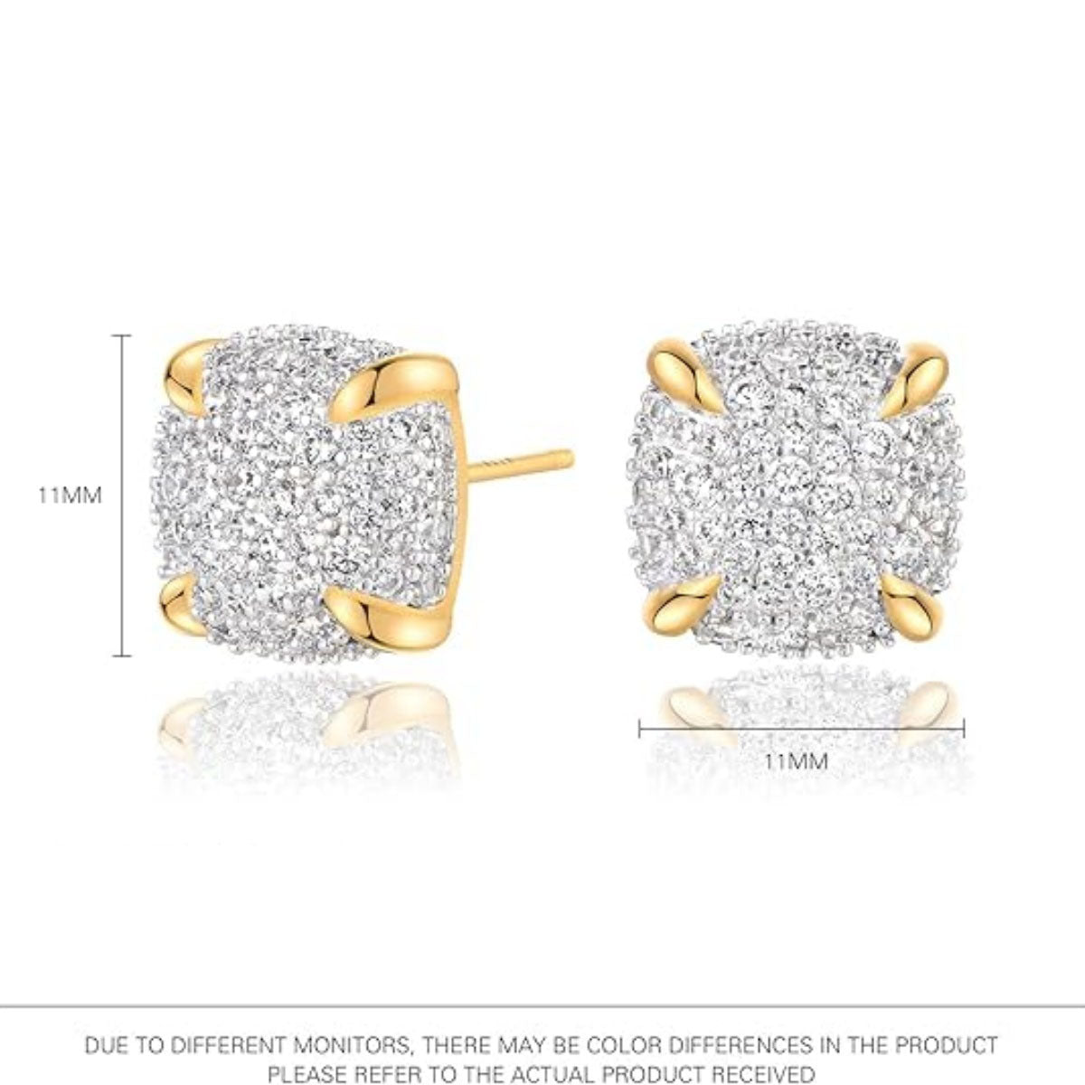 Shape Copper Zirconia Earrings