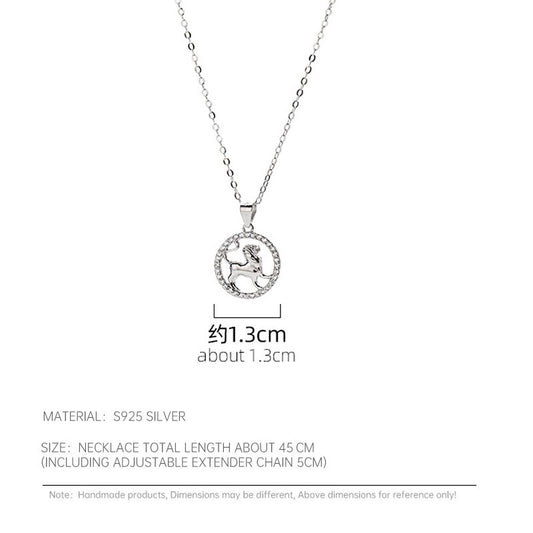 S925 Silver Zodiac Necklace
