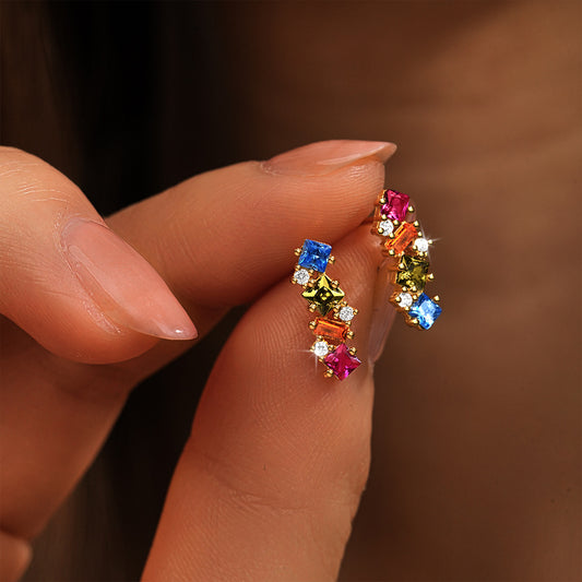 S925 Silver Geometric Shape Earrings