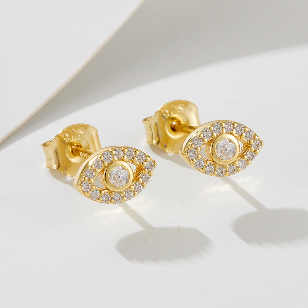 S925 Silver Devil's Eye Earrings