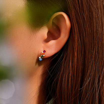 S925 Silver Geometric Shape Earrings