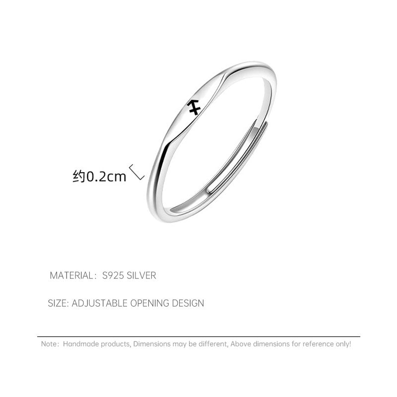 S925 Silver Zodiac Rings