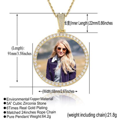 CircleI Memory Picture Pendant