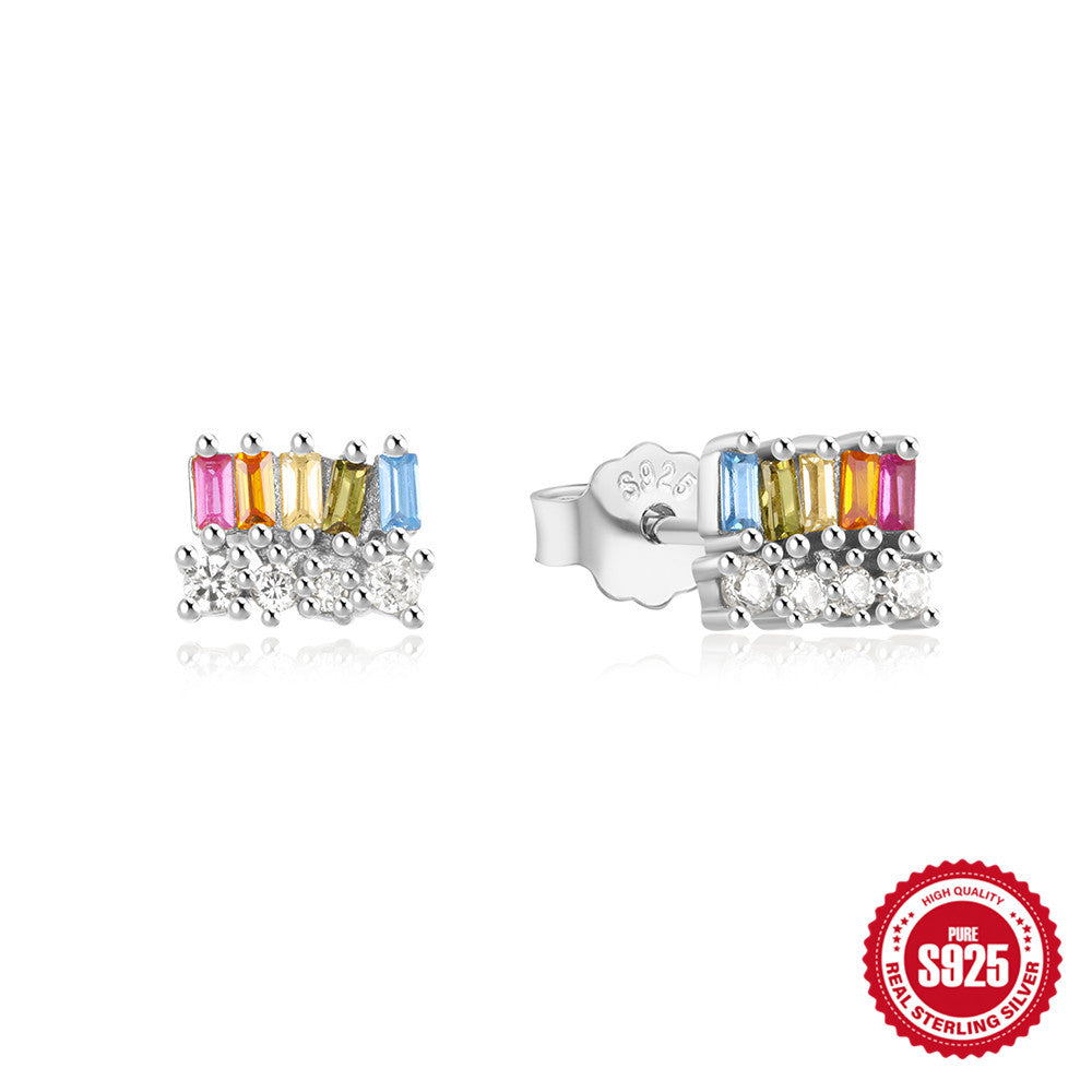 S925 Silver Geometric Shape Earrings