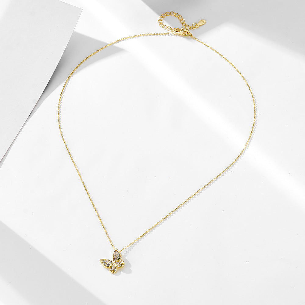 S925 Silver Butterfly Necklace