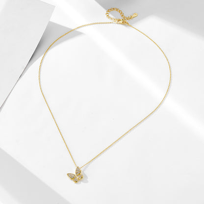 S925 Silver Butterfly Necklace
