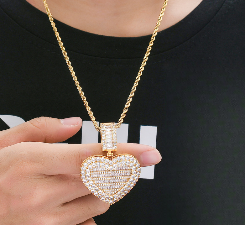 Heart Shape Picture Pendant