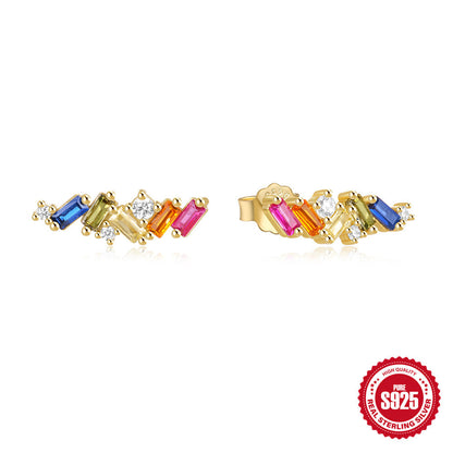 S925 Silver Geometric Shape Earrings
