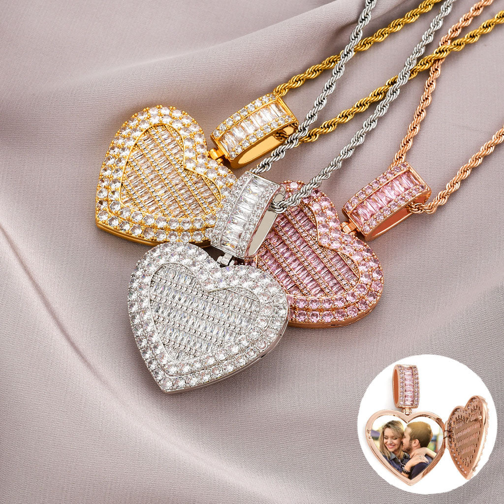 Heart Shape Picture Pendant