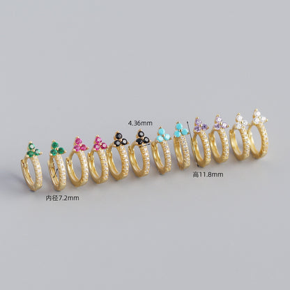 S925 Silver Flower Earrings