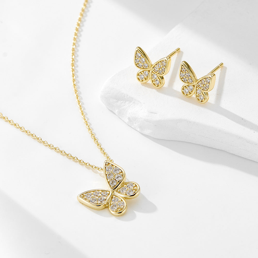 S925 Silver Butterfly Necklace
