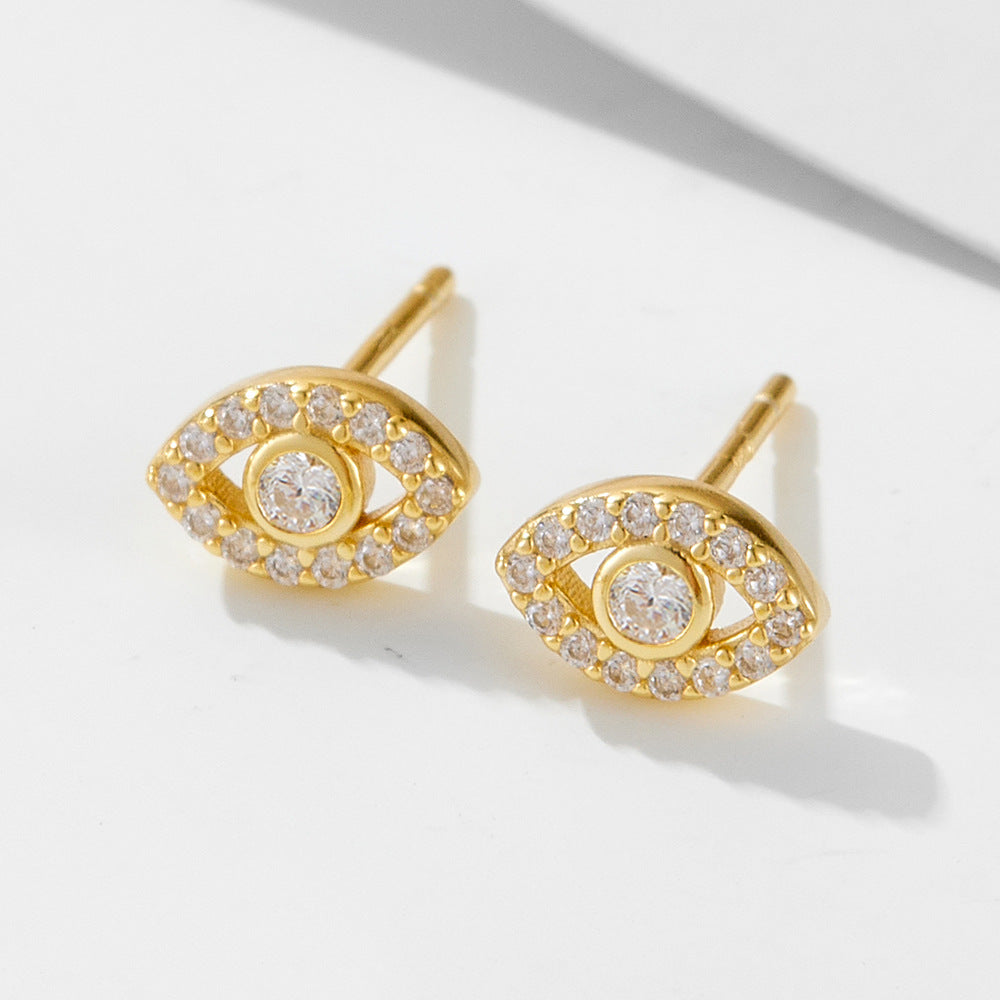 S925 Silver Devil's Eye Earrings