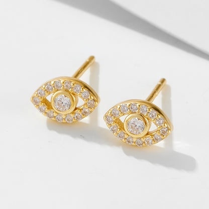 S925 Silver Devil's Eye Earrings
