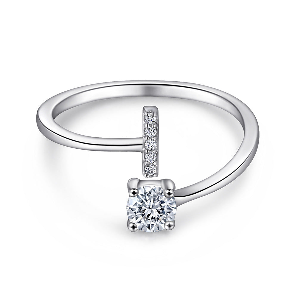 S925 Silver Moissanite/Zirconia Ring