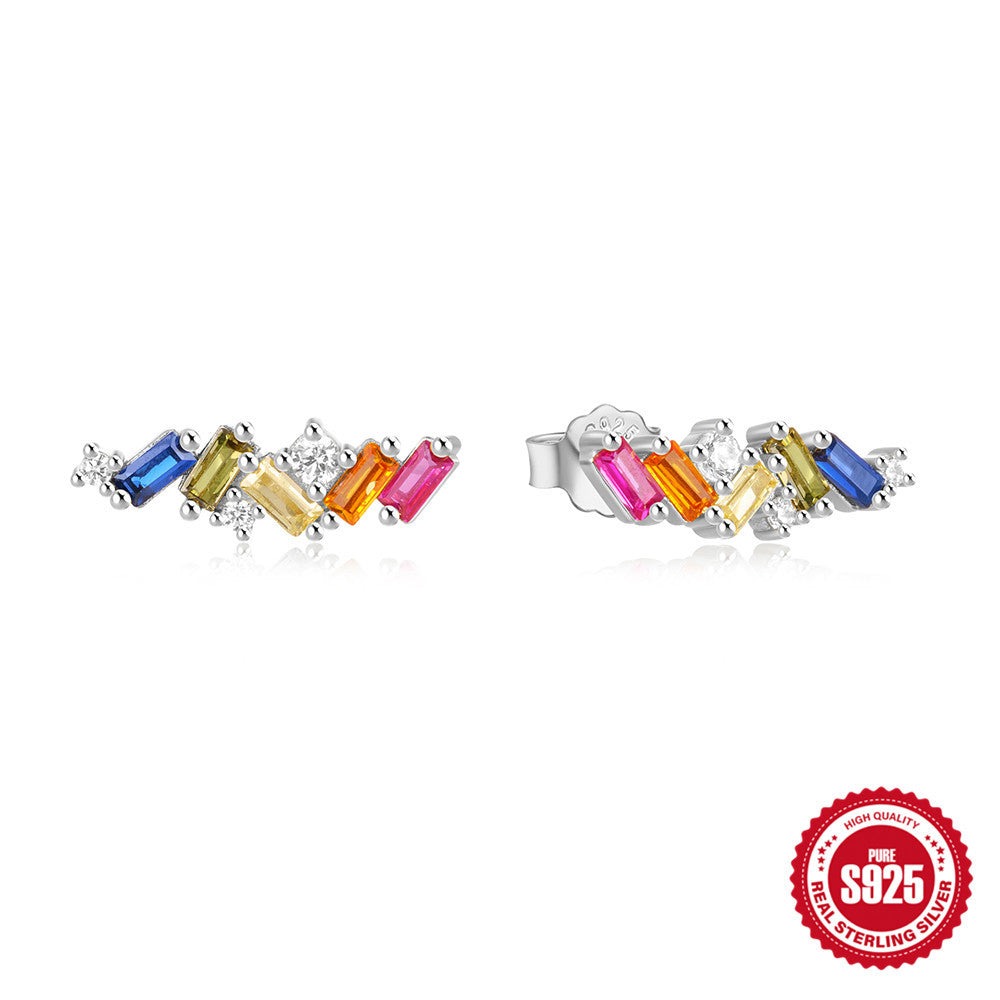 S925 Silver Geometric Shape Earrings