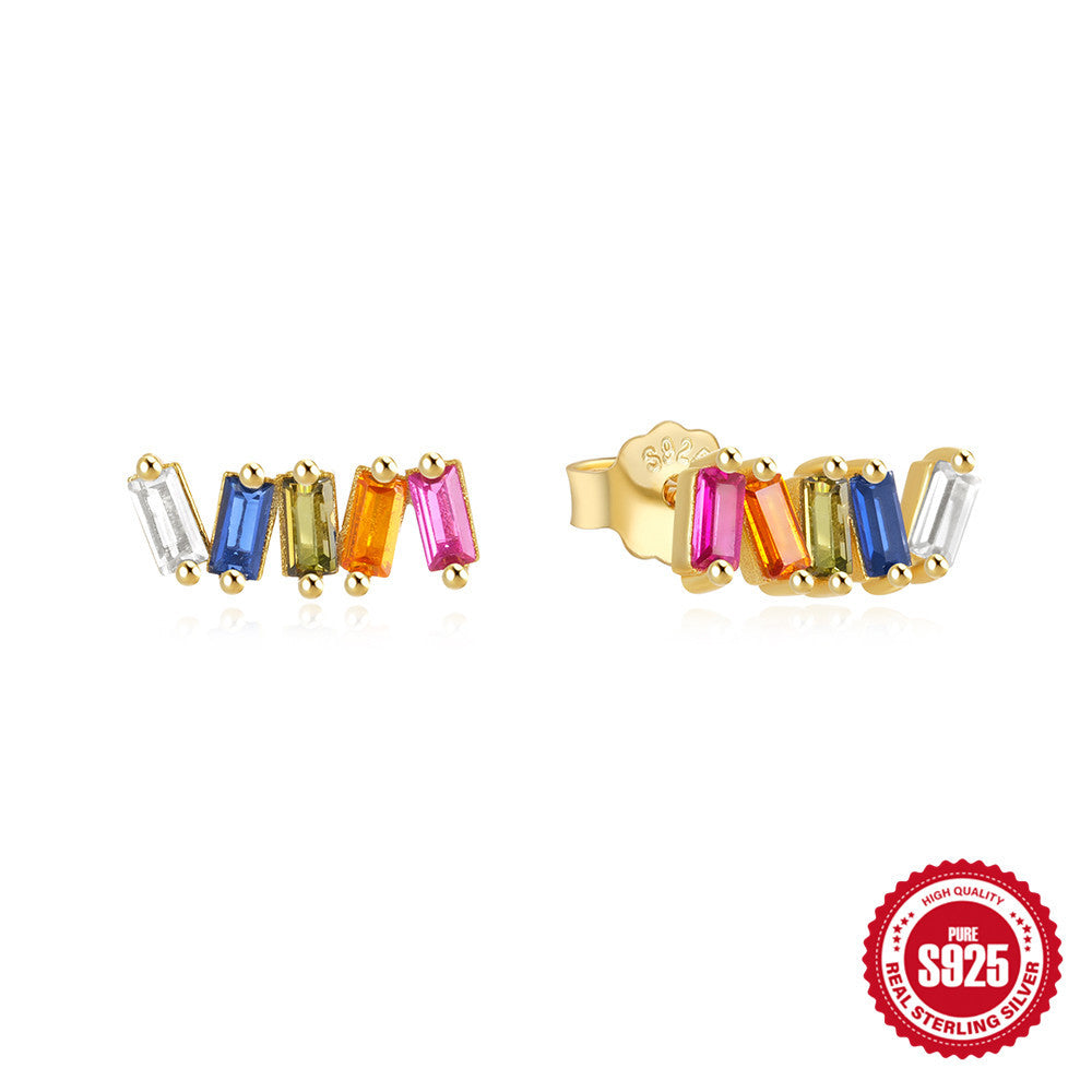 S925 Silver Geometric Shape Earrings