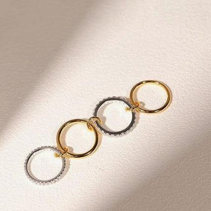 Stacked Copper Zirconia Ring