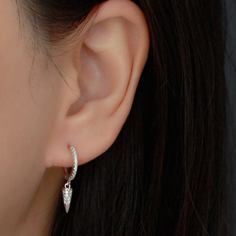 S925 Silver Conical Earrings
