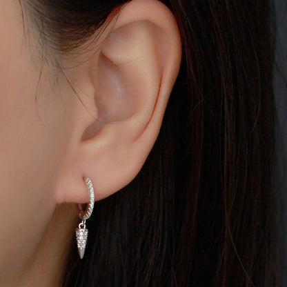 S925 Silver Conical Earrings