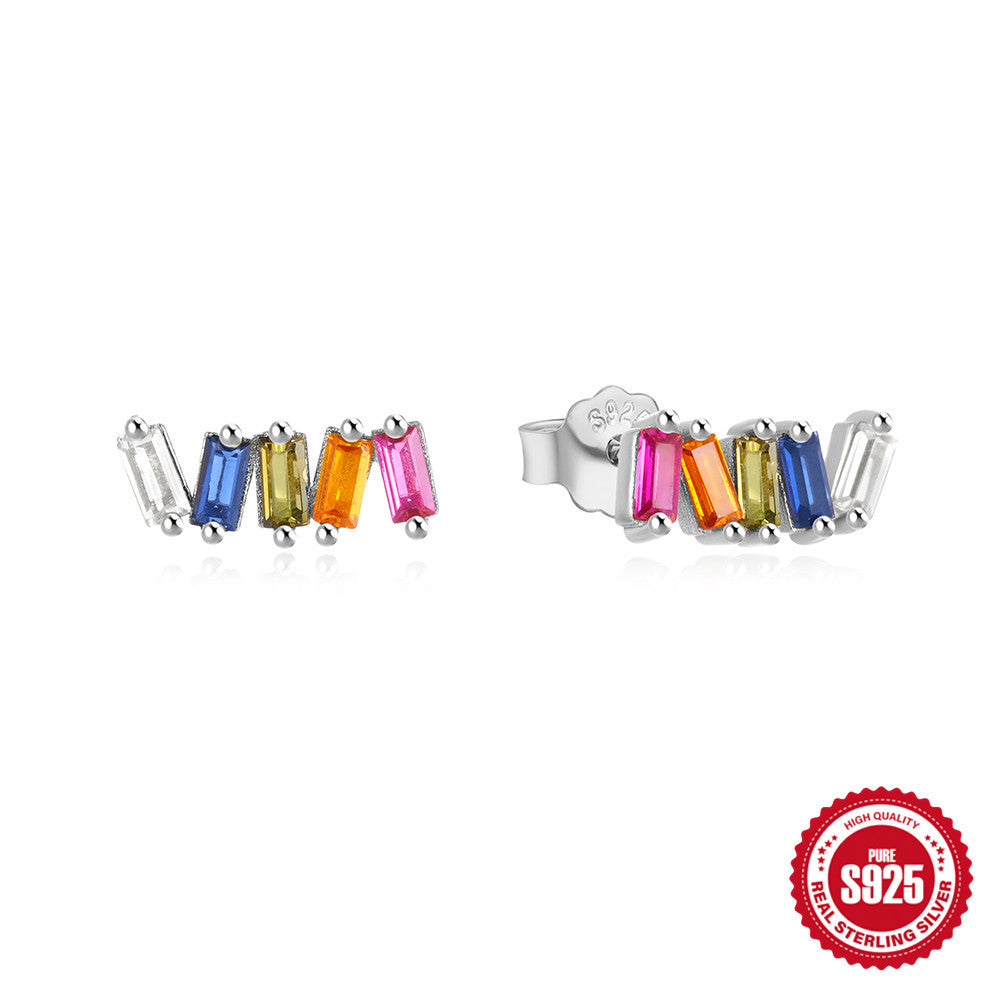 S925 Silver Geometric Shape Earrings