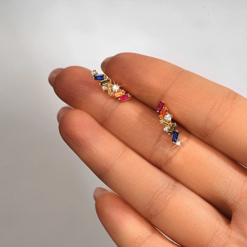 S925 Silver Geometric Shape Earrings