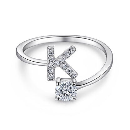 S925 Silver Moissanite/Zirconia Ring