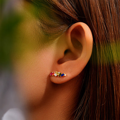 S925 Silver Geometric Shape Earrings
