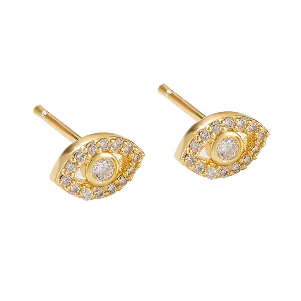 S925 Silver Devil's Eye Earrings