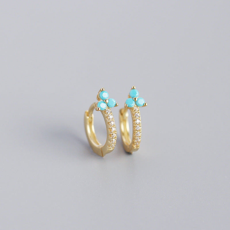 S925 Silver Flower Earrings