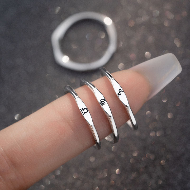 S925 Silver Zodiac Rings